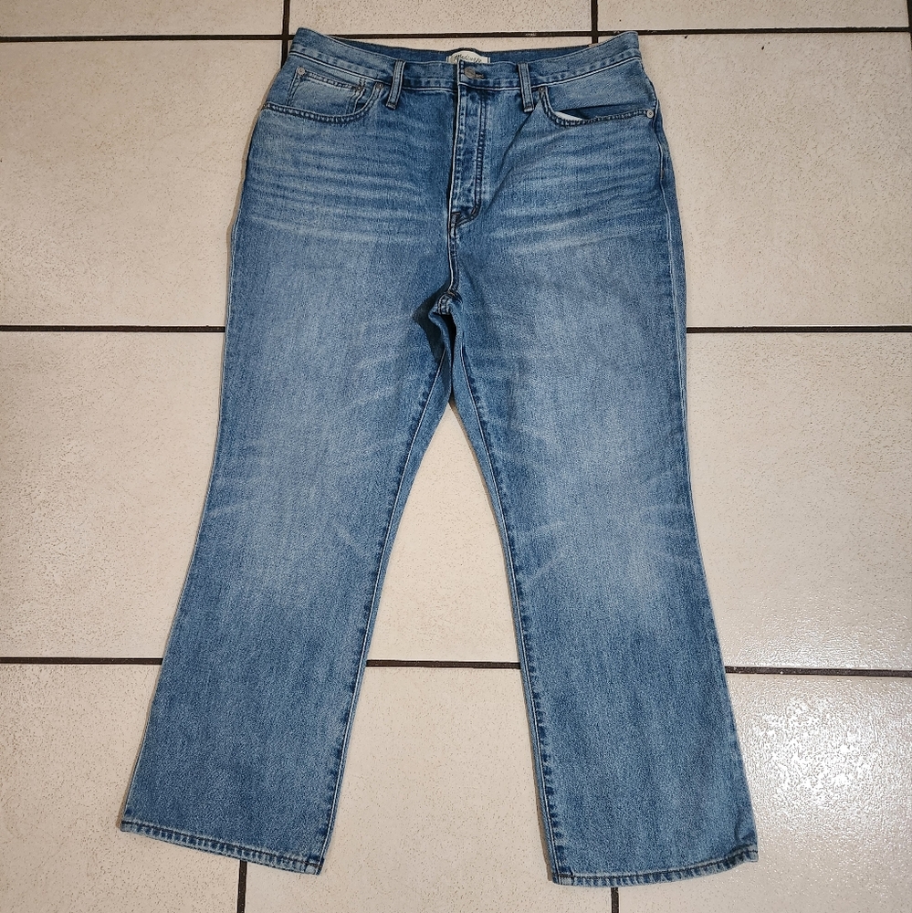 Madewell Slim Demi Boot Jean High Rise Light Wash SzW32